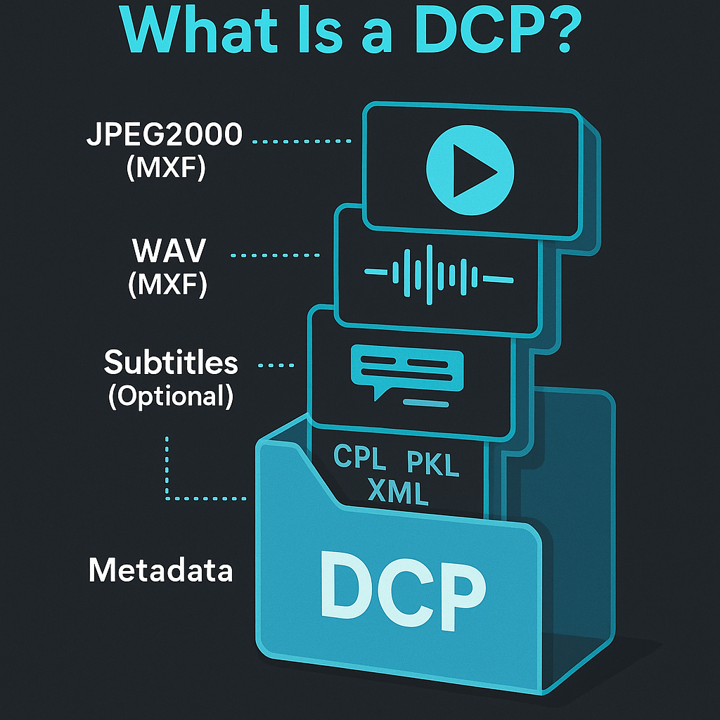 Illustration of a Digital Cinema Package structure